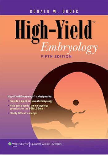 Read more about the article High Yield Embryology, Fifth Edition