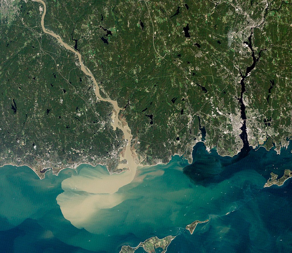 Sediment Spews from Connecticut River