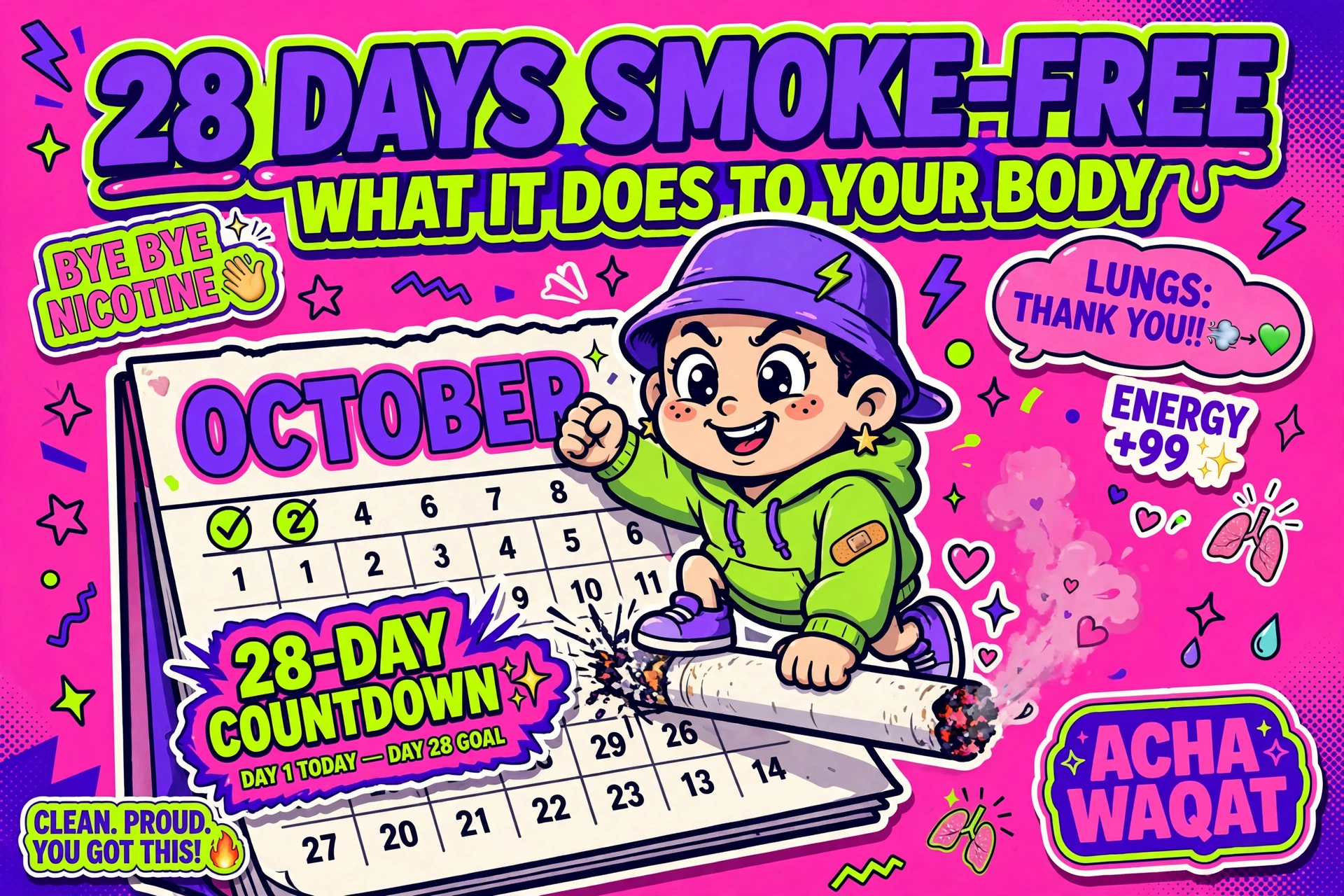 Stoptober 2026: What 28 Days Smoke-Free Does to Your Body